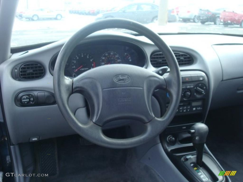 2000 Elantra GLS Sedan - Mystic Teal Mica / Gray photo #8