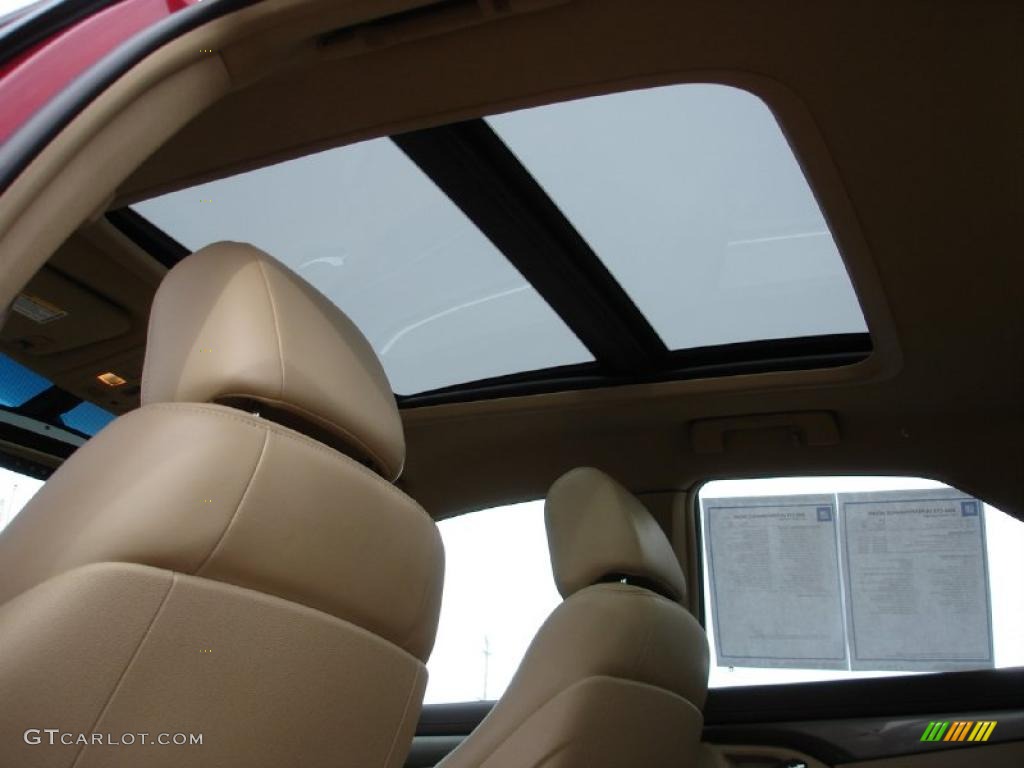 2009 CTS Sedan - Crystal Red / Cashmere/Cocoa photo #16