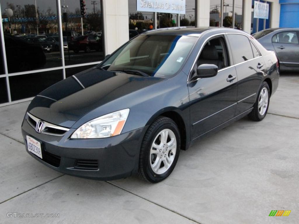 2007 Accord EX Sedan - Graphite Pearl / Gray photo #7