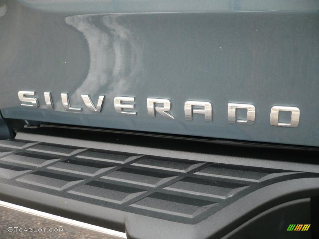 2007 Silverado 1500 LTZ Extended Cab 4x4 - Blue Granite Metallic / Ebony Black photo #13