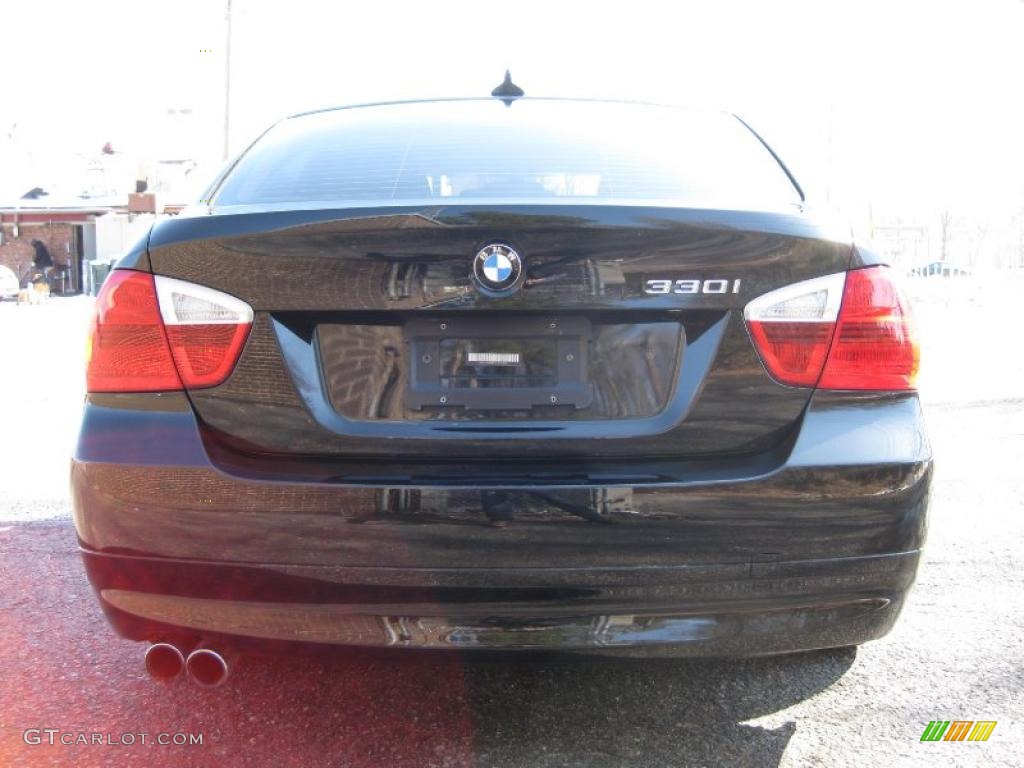 2006 3 Series 330i Sedan - Jet Black / Beige photo #7