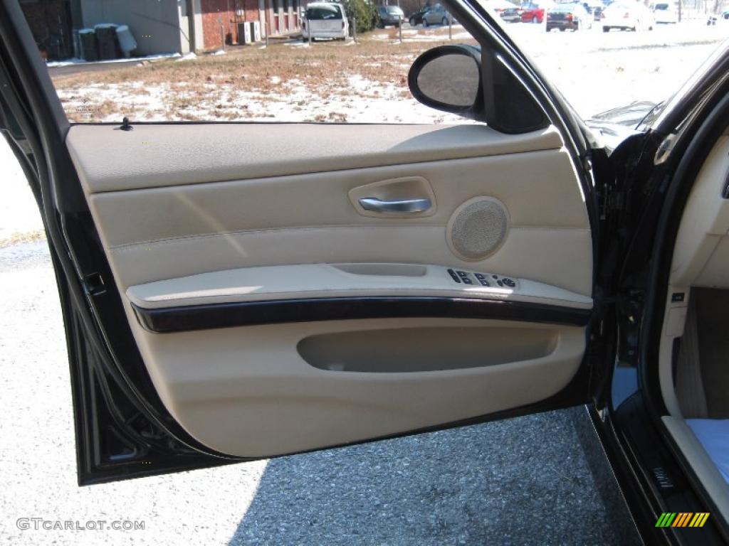 2006 3 Series 330i Sedan - Jet Black / Beige photo #15
