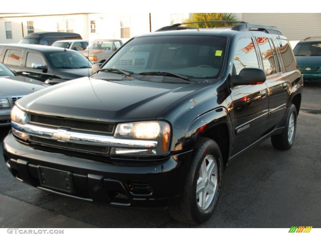 2003 TrailBlazer EXT LT - Black / Medium Pewter/Dark Pewter photo #1