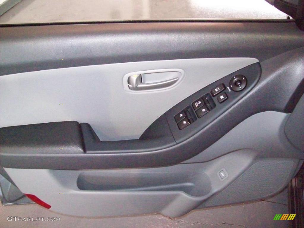 2008 Elantra GLS Sedan - Carbon Gray Metallic / Gray photo #11