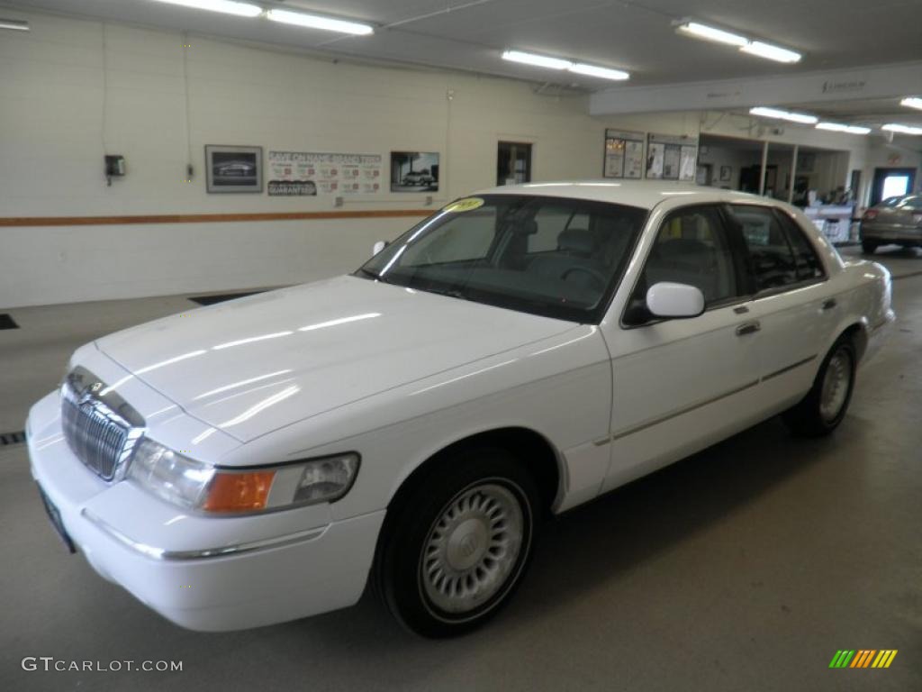 1999 Grand Marquis LS - Vibrant White / Light Graphite photo #3