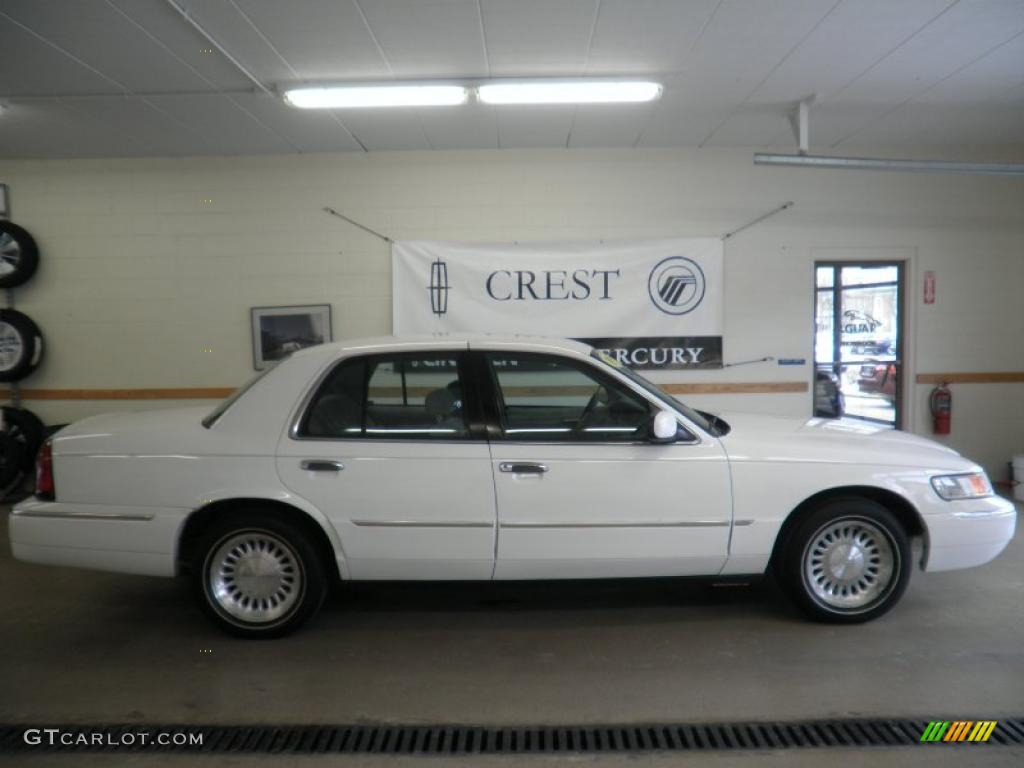 1999 Grand Marquis LS - Vibrant White / Light Graphite photo #4