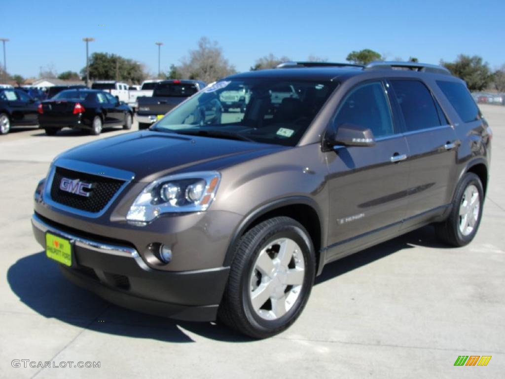 2008 Acadia SLT - Medium Brown Metallic / Ebony photo #7