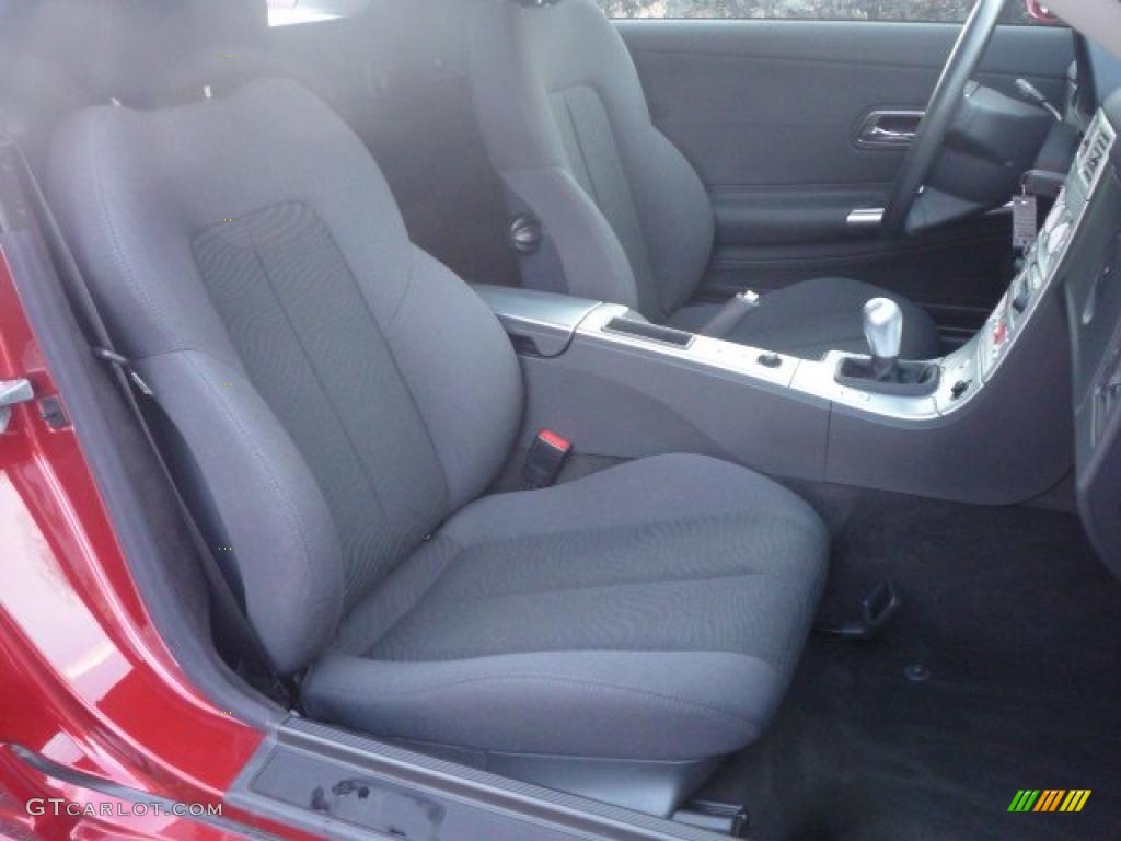 Dark Slate Gray Interior 2006 Chrysler Crossfire SE Roadster Photo #25922356