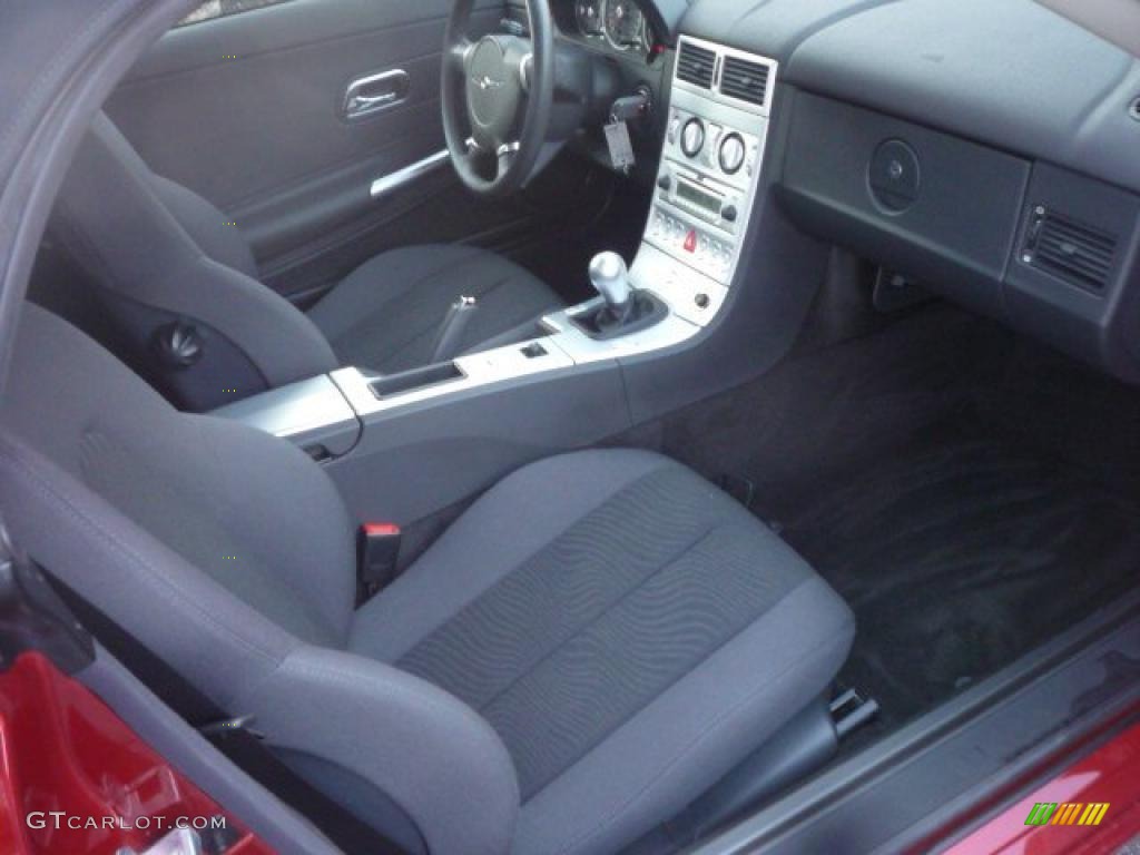 Dark Slate Gray Interior 2006 Chrysler Crossfire SE Roadster Photo #25922576