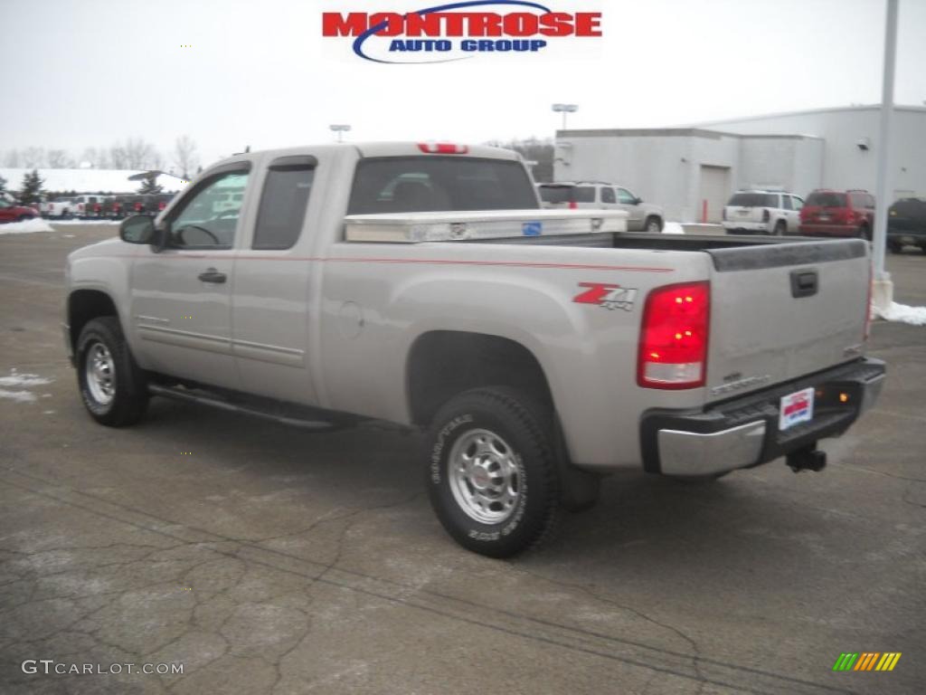 2007 Sierra 2500HD SLE Extended Cab 4x4 - Silver Birch Metallic / Ebony Black photo #6