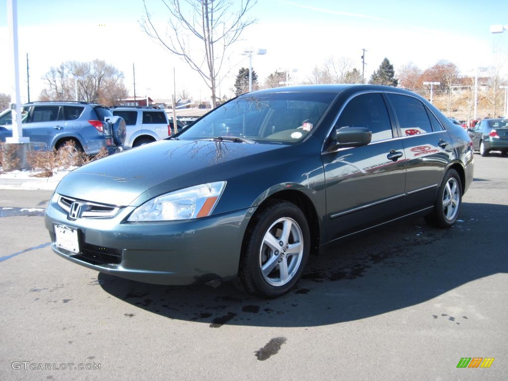 2005 Accord EX Sedan - Deep Green Pearl / Ivory photo #5