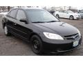 2005 Nighthawk Black Pearl Honda Civic LX Sedan  photo #3