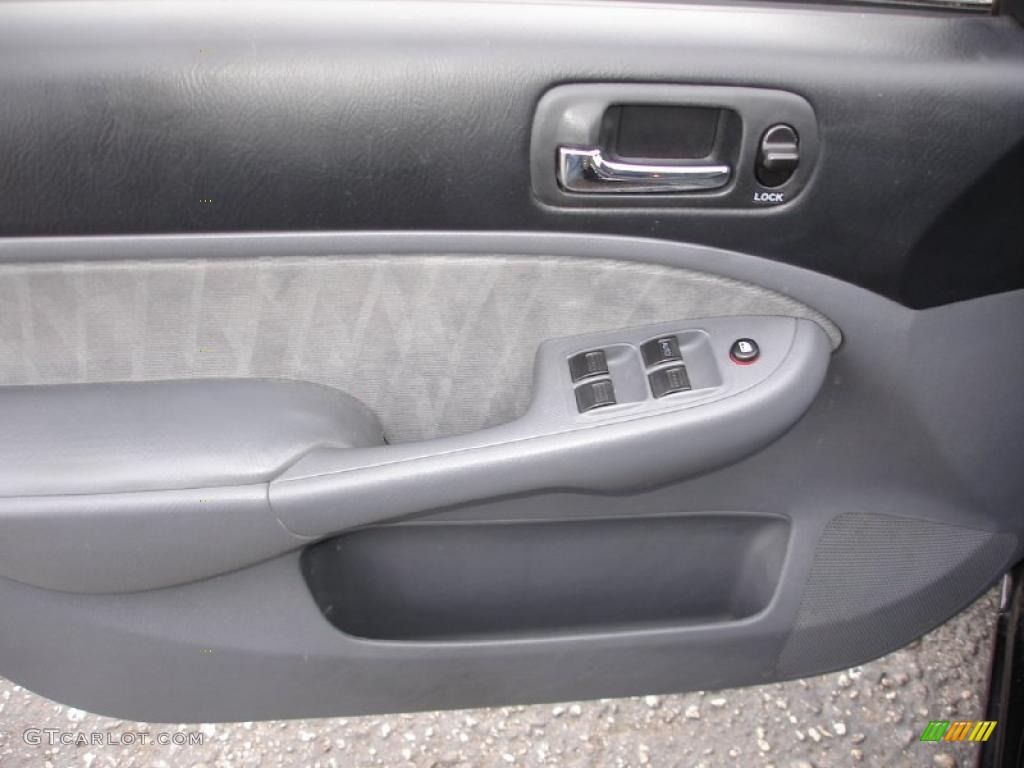 2005 Civic LX Sedan - Nighthawk Black Pearl / Gray photo #10