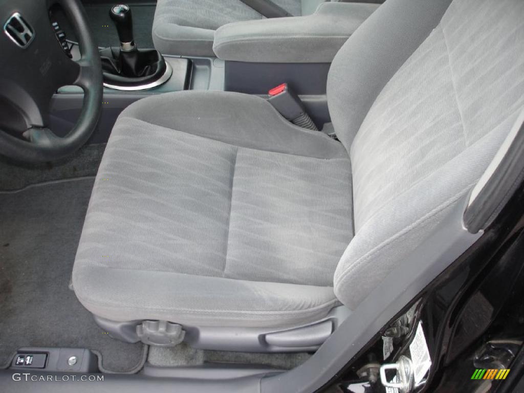 2005 Civic LX Sedan - Nighthawk Black Pearl / Gray photo #11