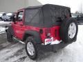 2009 Flame Red Jeep Wrangler X 4x4  photo #2