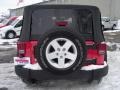 2009 Flame Red Jeep Wrangler X 4x4  photo #3