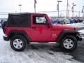 2009 Flame Red Jeep Wrangler X 4x4  photo #5