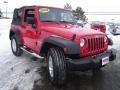 2009 Flame Red Jeep Wrangler X 4x4  photo #6