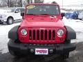 2009 Flame Red Jeep Wrangler X 4x4  photo #7