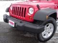 2009 Flame Red Jeep Wrangler X 4x4  photo #8