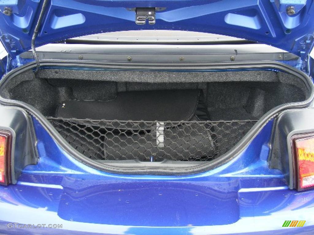 2002 Mustang V6 Convertible - Sonic Blue Metallic / Dark Charcoal photo #25