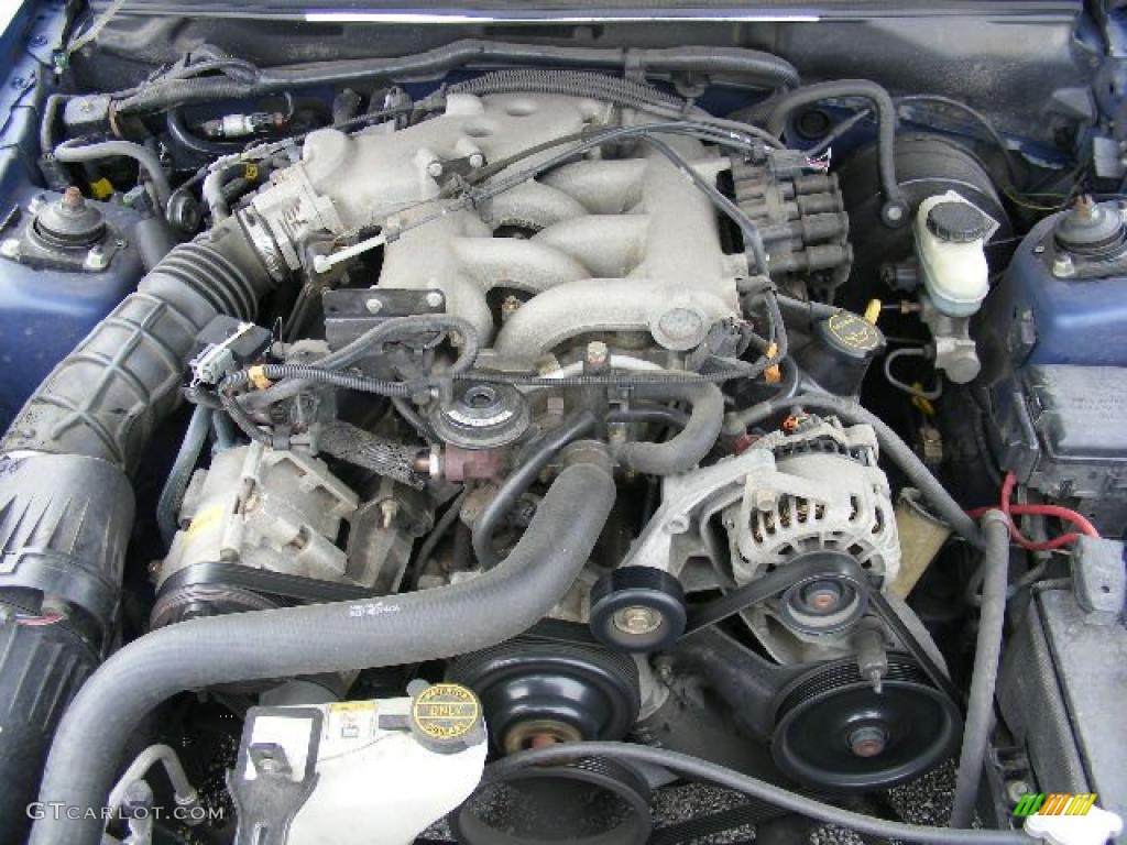 2002 Mustang V6 Convertible - Sonic Blue Metallic / Dark Charcoal photo #29