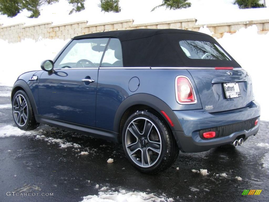 2009 Cooper S Convertible - Horizon Blue / Black/Grey photo #11