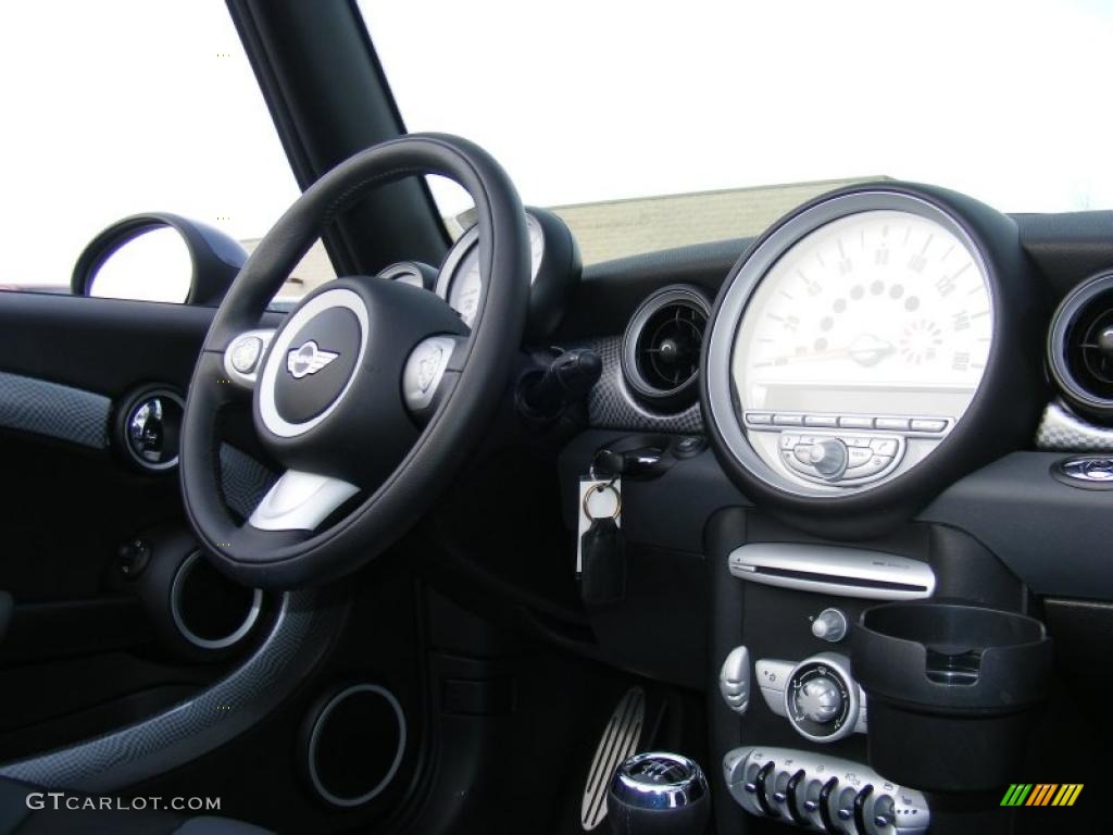 2009 Cooper S Convertible - Horizon Blue / Black/Grey photo #20