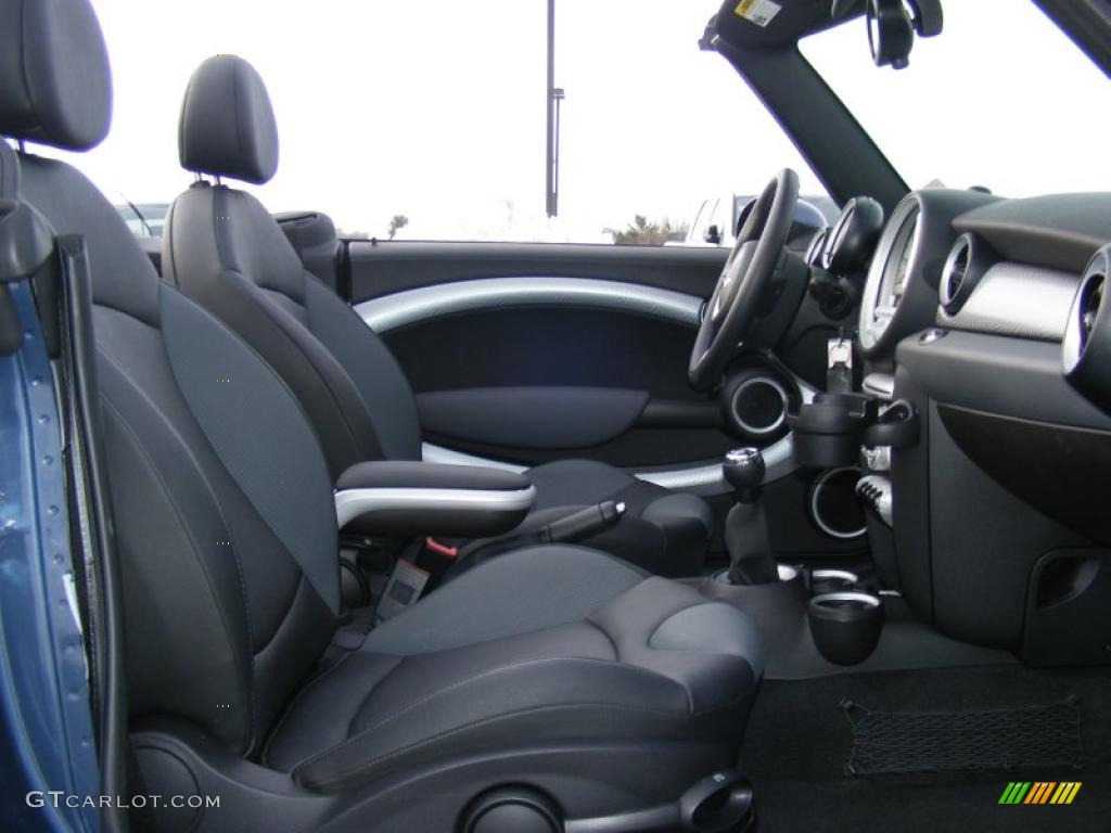 2009 Cooper S Convertible - Horizon Blue / Black/Grey photo #21