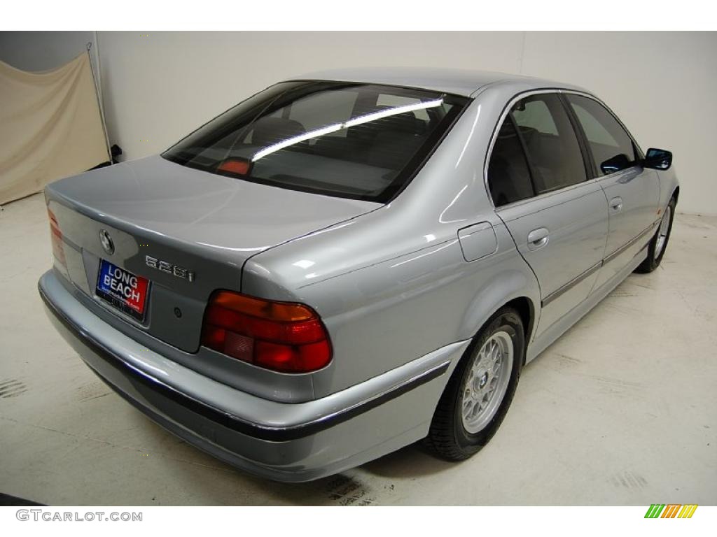 1998 5 Series 528i Sedan - Arctic Silver Metallic / Grey photo #6