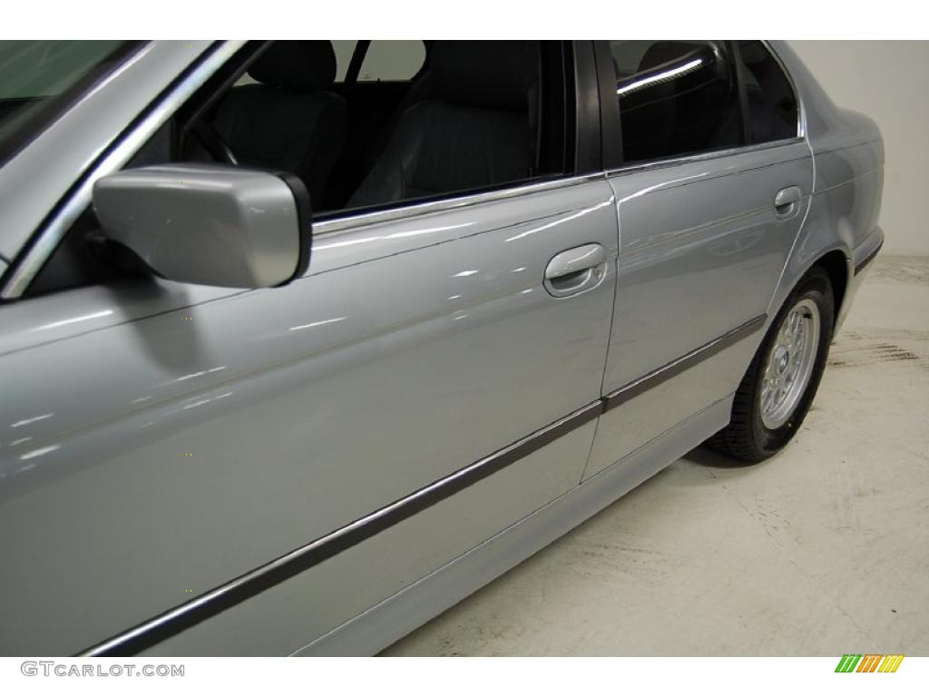 1998 5 Series 528i Sedan - Arctic Silver Metallic / Grey photo #14