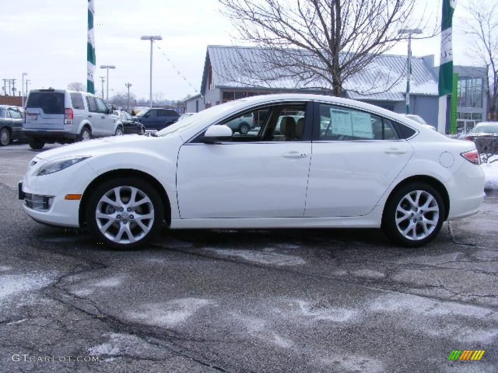 2009 MAZDA6 s Grand Touring - Performance White / Beige photo #2