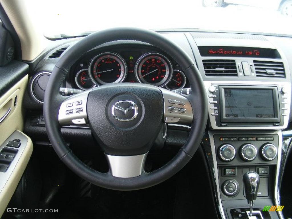 2009 MAZDA6 s Grand Touring - Performance White / Beige photo #15