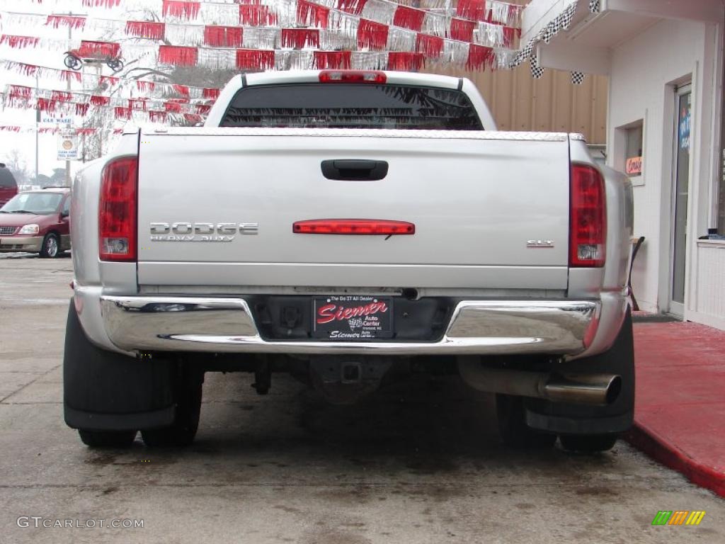 2003 Ram 3500 SLT Quad Cab Dually - Bright Silver Metallic / Dark Slate Gray photo #5