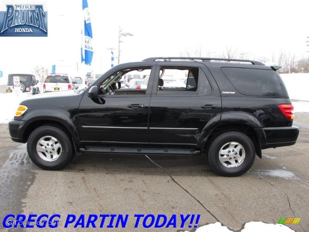 2002 Black Toyota Sequoia Limited 4wd 25920055 Car