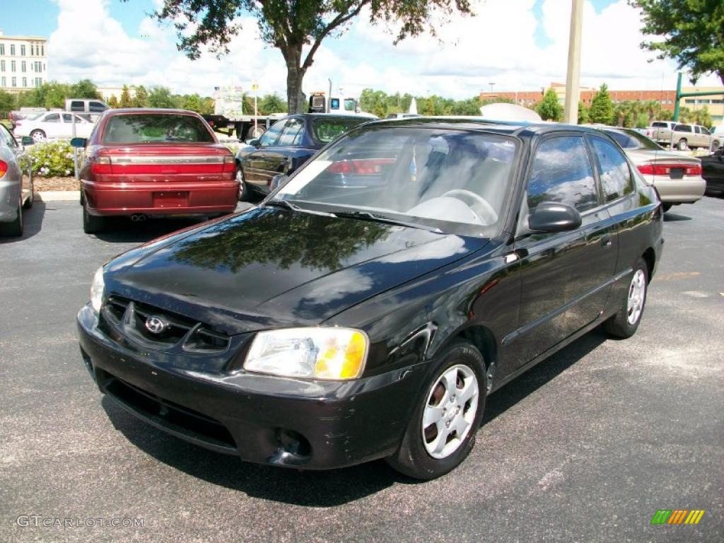 Ebony Black Hyundai Accent