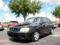 2000 Ebony Black Hyundai Accent L Coupe  photo #2