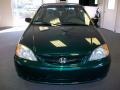 2001 Clover Green Honda Civic LX Coupe  photo #2