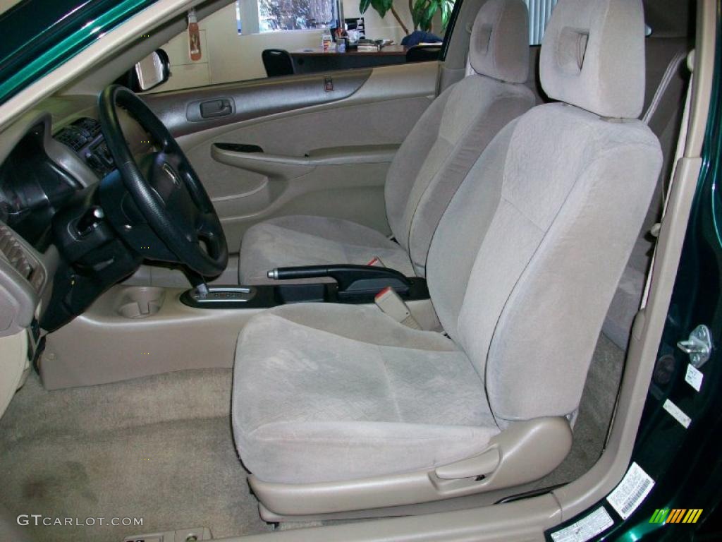 2001 Civic LX Coupe - Clover Green / Beige photo #9