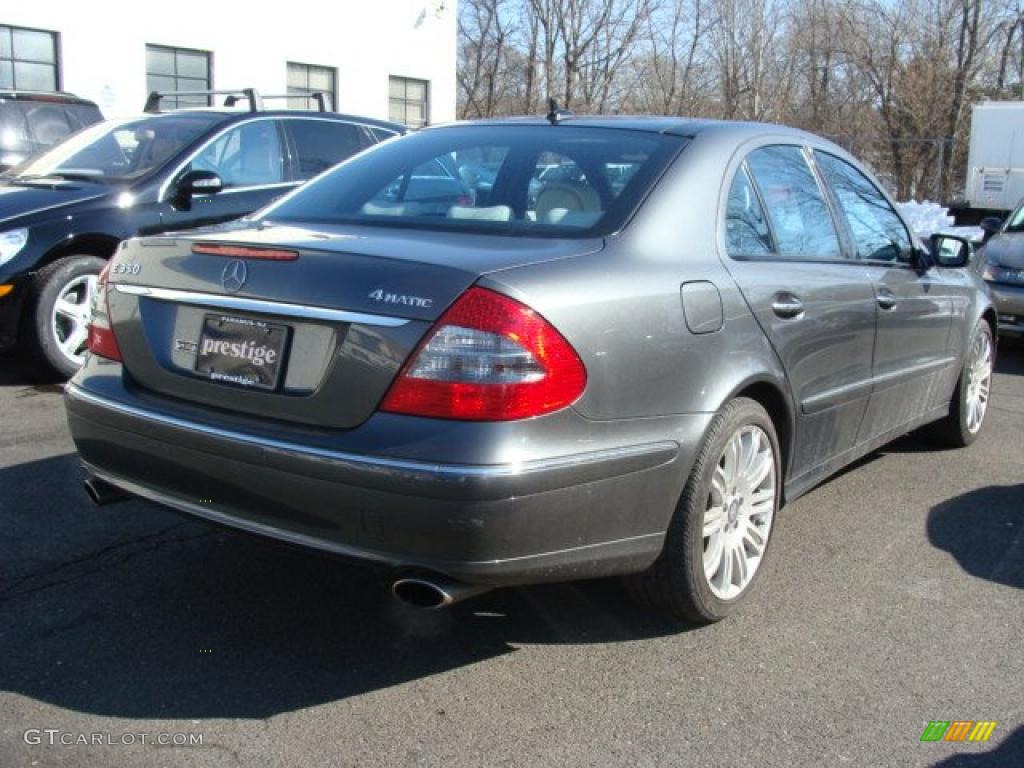 2008 E 350 4Matic Sedan - Flint Grey Metallic / Black photo #4