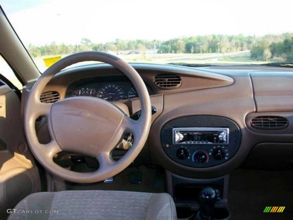 1998 Escort ZX2 Coupe - Ash Gold Pearl / Beige photo #10