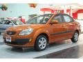 Sunset Orange - Rio LX Sedan Photo No. 3