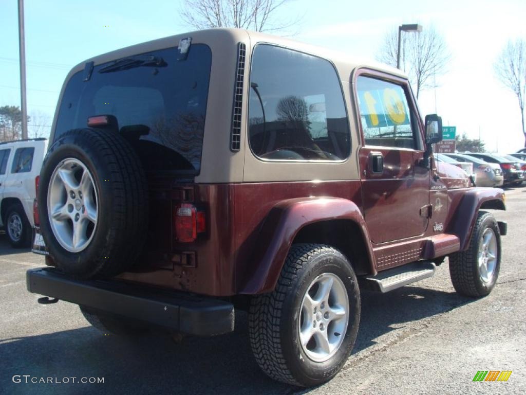 2001 Wrangler Sahara 4x4 - Sienna Pearl / Camel/Dark Green photo #4