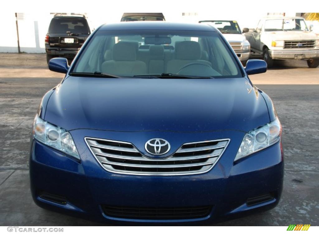 2008 Camry Hybrid - Blue Ribbon Metallic / Bisque photo #5