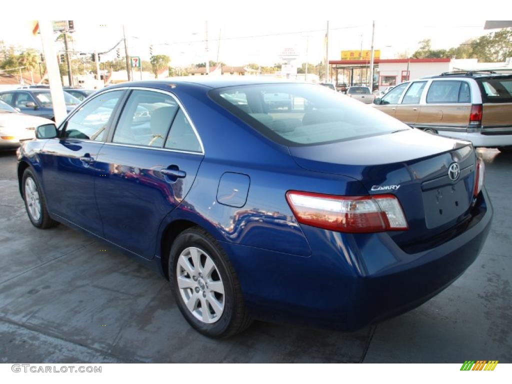 2008 Camry Hybrid - Blue Ribbon Metallic / Bisque photo #9