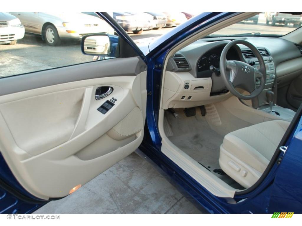 2008 Camry Hybrid - Blue Ribbon Metallic / Bisque photo #18