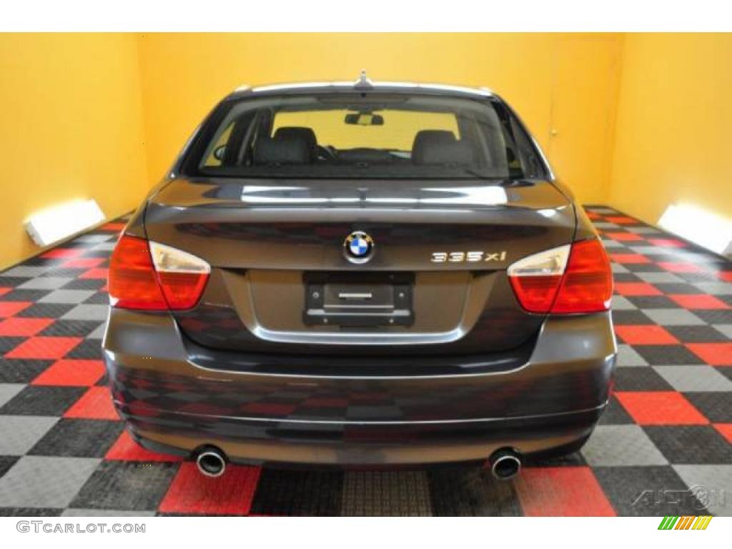 2008 3 Series 335xi Sedan - Sparkling Graphite Metallic / Black photo #7