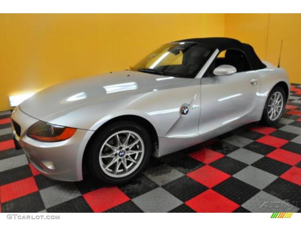 2003 Z4 2.5i Roadster - Titanium Silver Metallic / Black photo #5