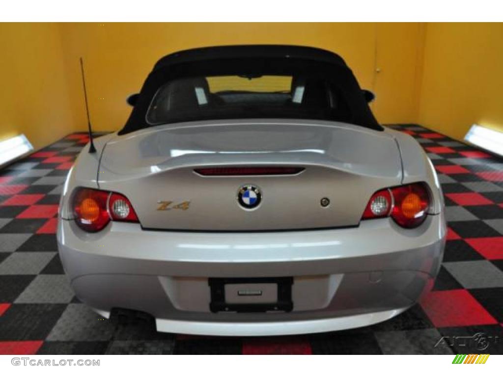 2003 Z4 2.5i Roadster - Titanium Silver Metallic / Black photo #7