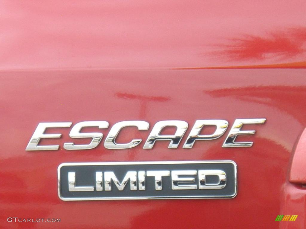 2005 Escape Limited - Redfire Metallic / Ebony Black photo #6